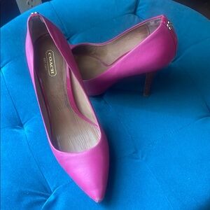 Coach Pink Elegant Heels